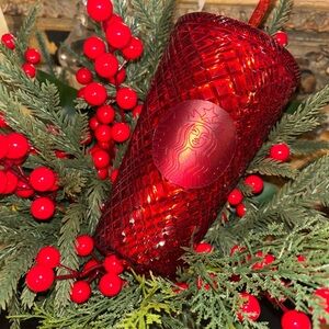 NEW Starbucks Festive Red Holiday Ornament